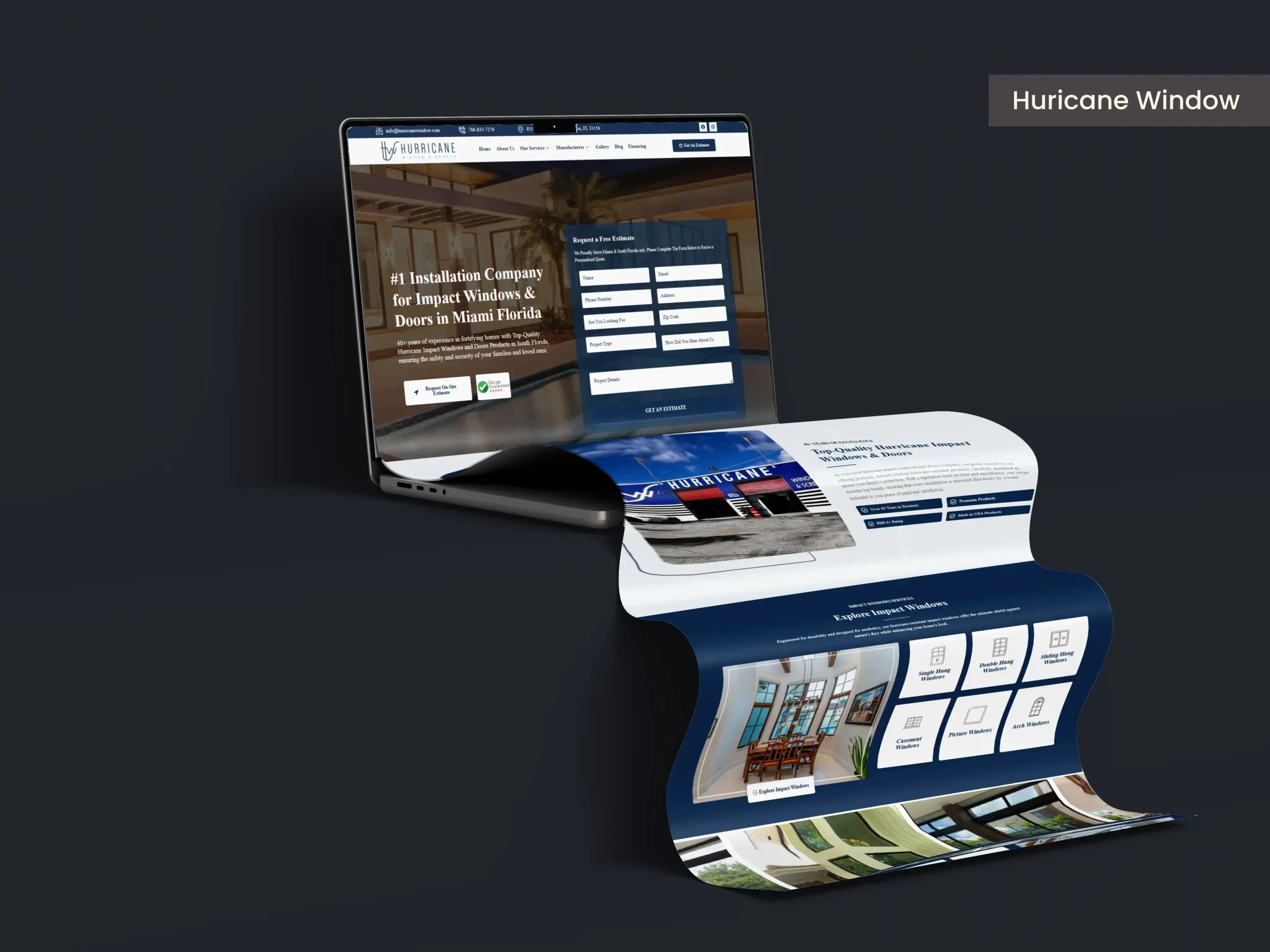 Hurricane Window Mockup