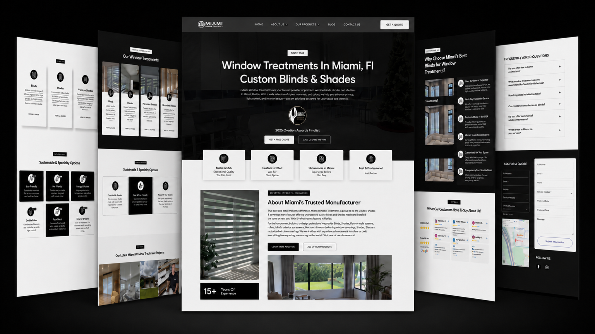 Miami’s Best Blinds website and digital marketing case study presentation