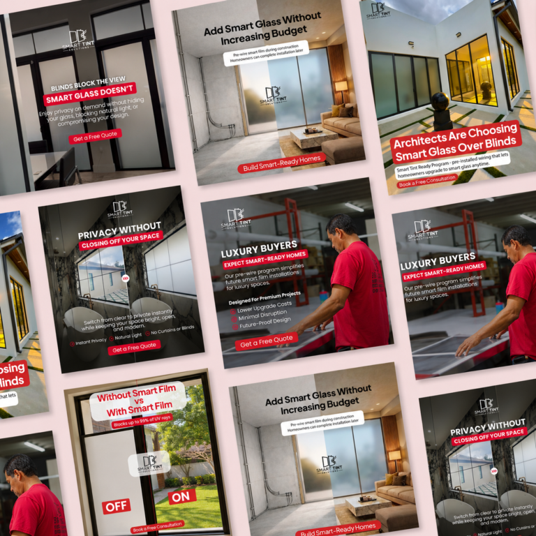 Smart Tint Solutions Meta advertising creative for smart film products