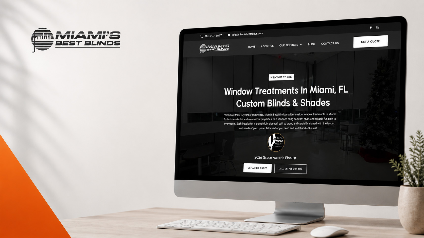Miami Best Blinds website design and growth case study