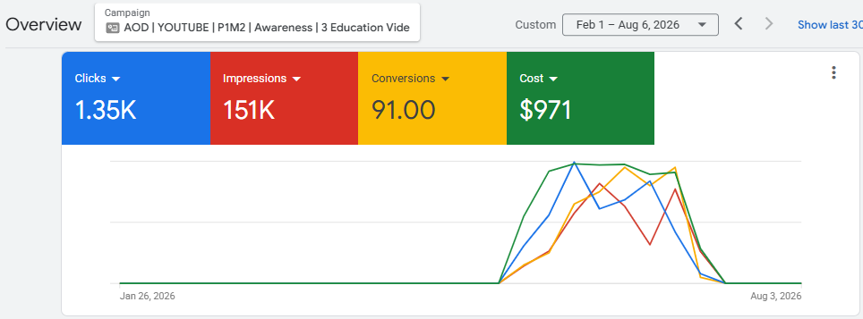Google Ads — brand awareness campaign