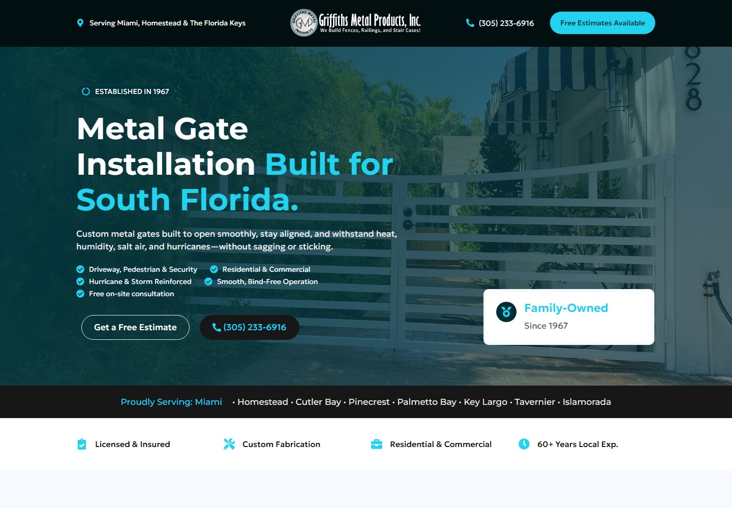 Actual Metal Gate landing-page screenshot