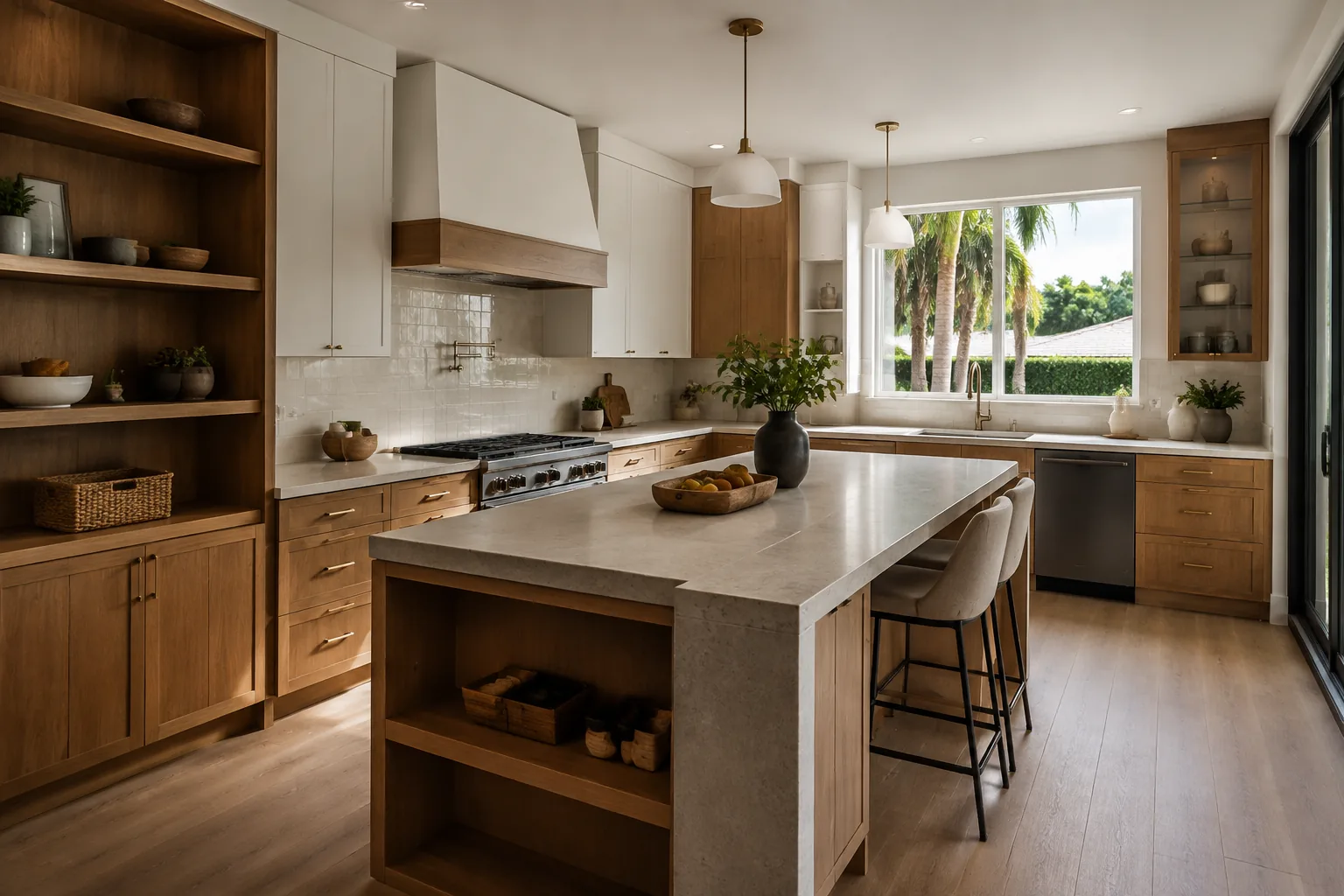 Representative finished family-focused kitchen remodel