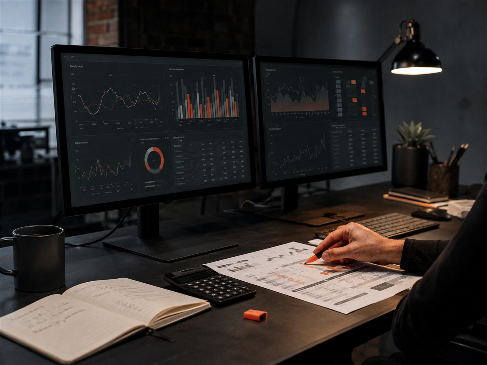 Performance marketer reviewing campaign dashboards and results